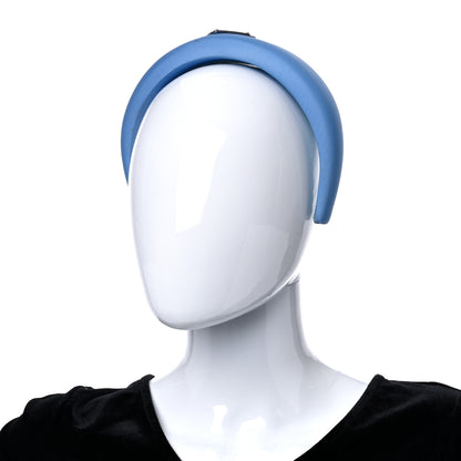 Prada Re-Nylon Triangle Logo Headband Pervinca 2 of 13