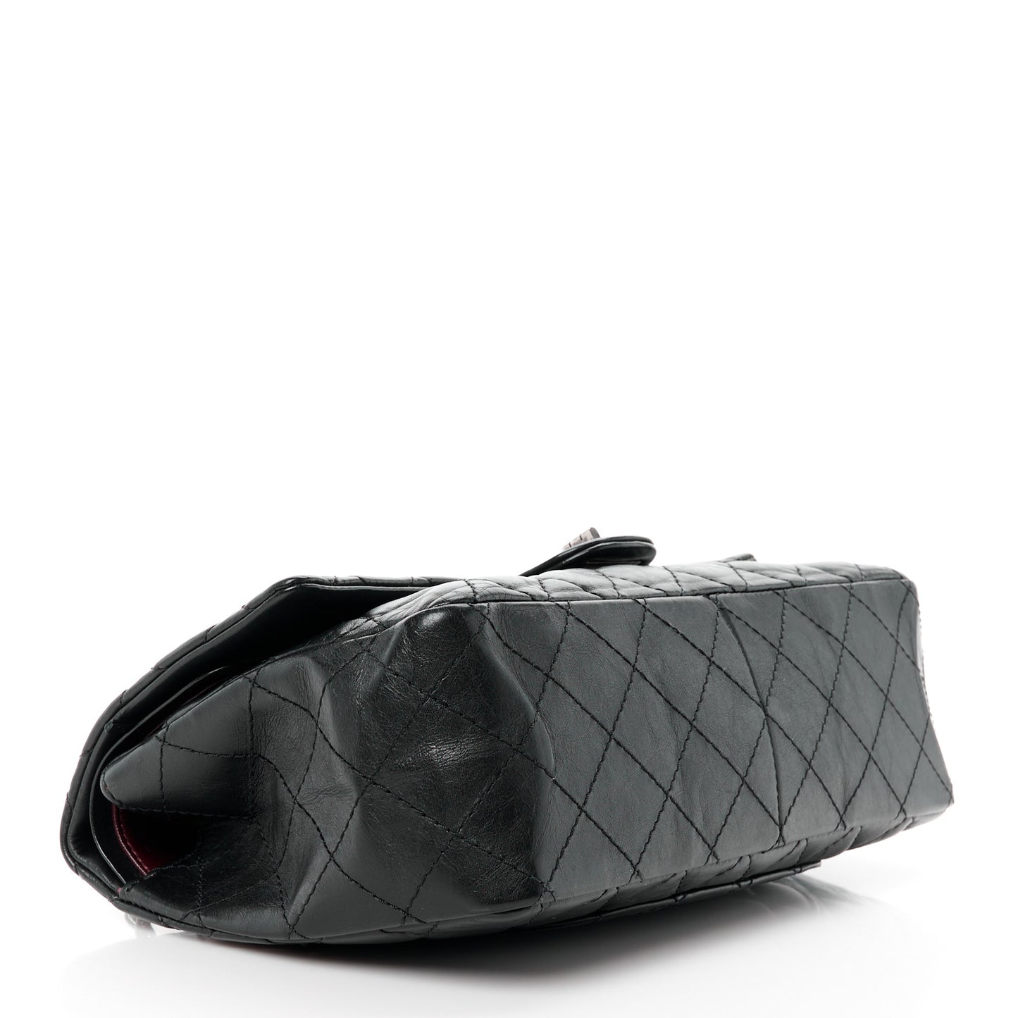 Aged Calfskin Quilted 2.55 Reissue 226 Flap Black