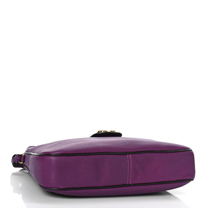 Marc Jacobs Calfskin Interlock Hobo Messenger Purple 4 of 8