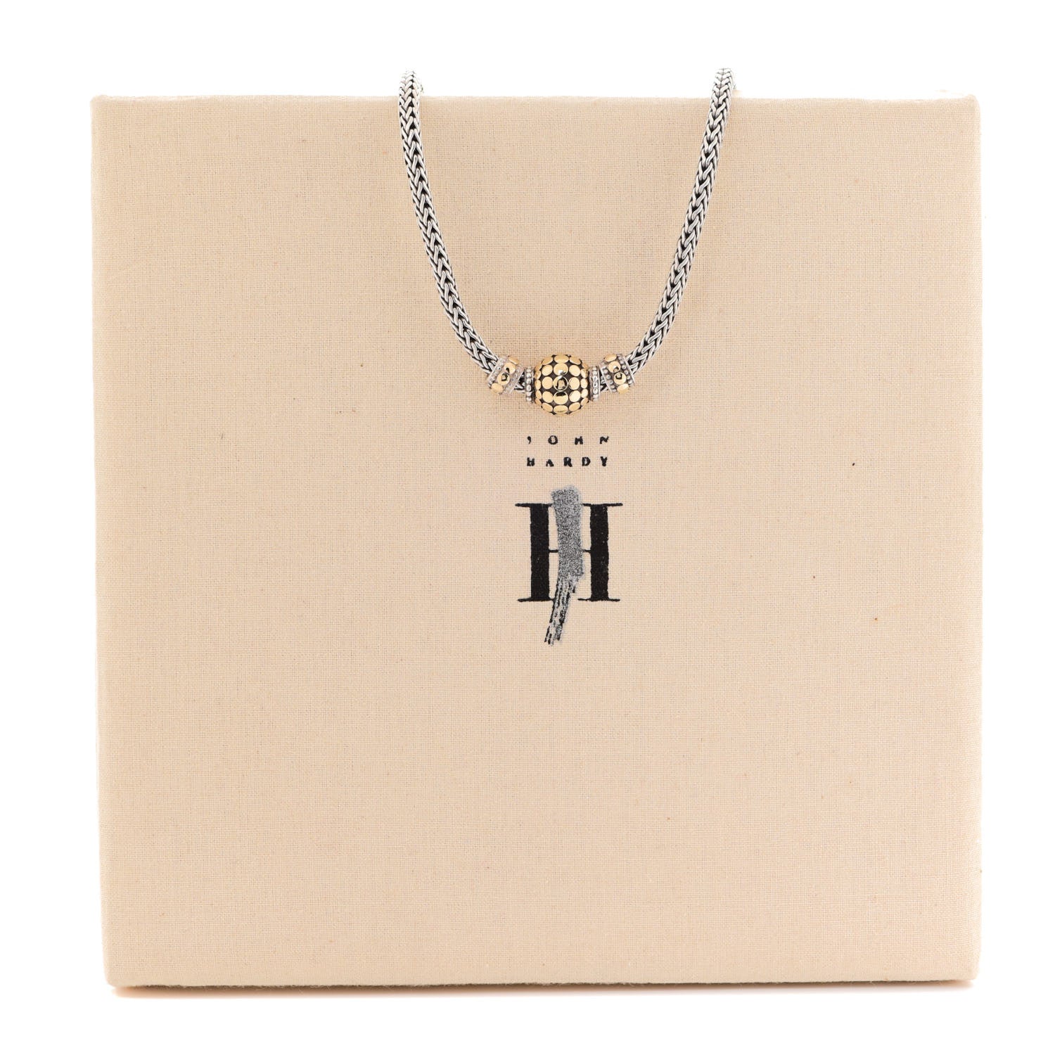 John Hardy Sterling Silver 18K Yellow Gold Dot Classic Chain Necklace 6 of 6