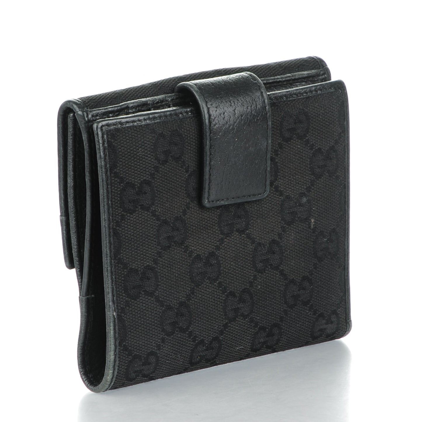 Monogram French Flap Wallet Black