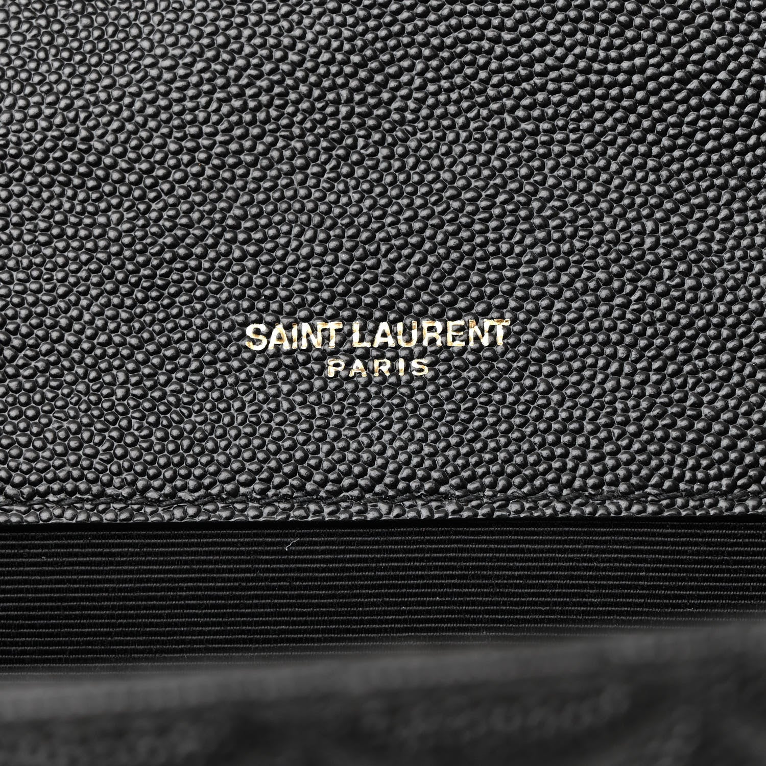 Saint Laurent Grain De Poudre Textured Mixed Matelasse Triquilt Small Monogram Satchel Black 6 of 13