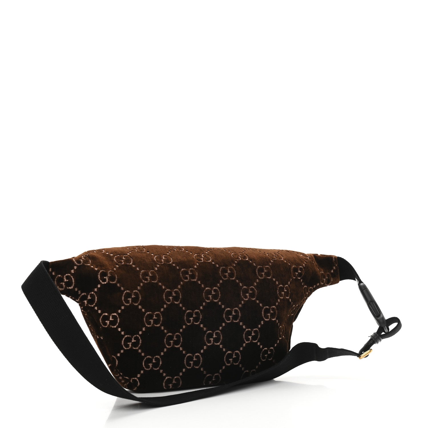 Gucci GG Monogram Velvet Belt Bag Brown 3 of 9