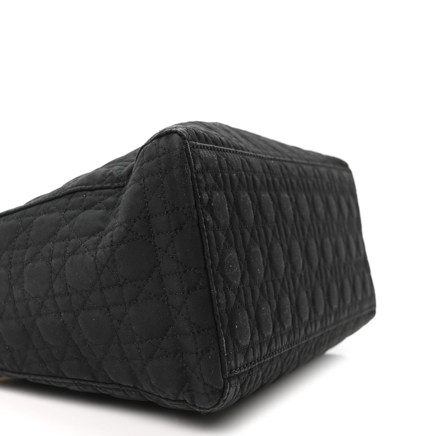 Nylon Cannage Medium Lady Dior Black