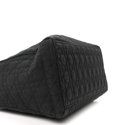 Christian Dior Nylon Cannage Medium Lady Dior Black 9 of 10