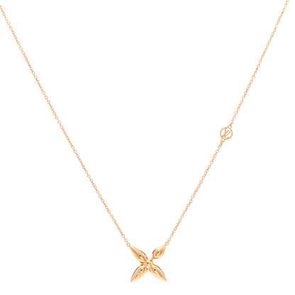 Louis Vuitton Metal Louisette Necklace Gold 1 of 5