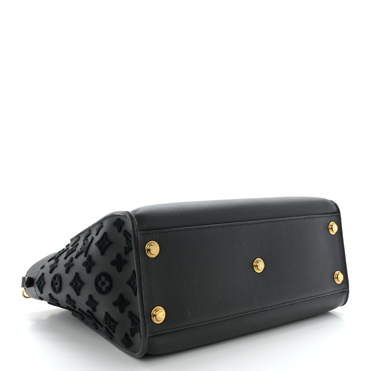 Louis Vuitton Calfskin Monogram Tufting On My Side Black 4 of 10