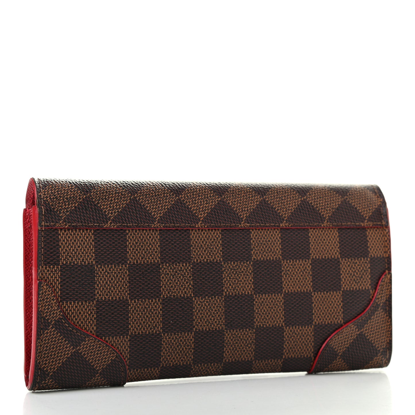 Damier Ebene Caissa Wallet Cherry