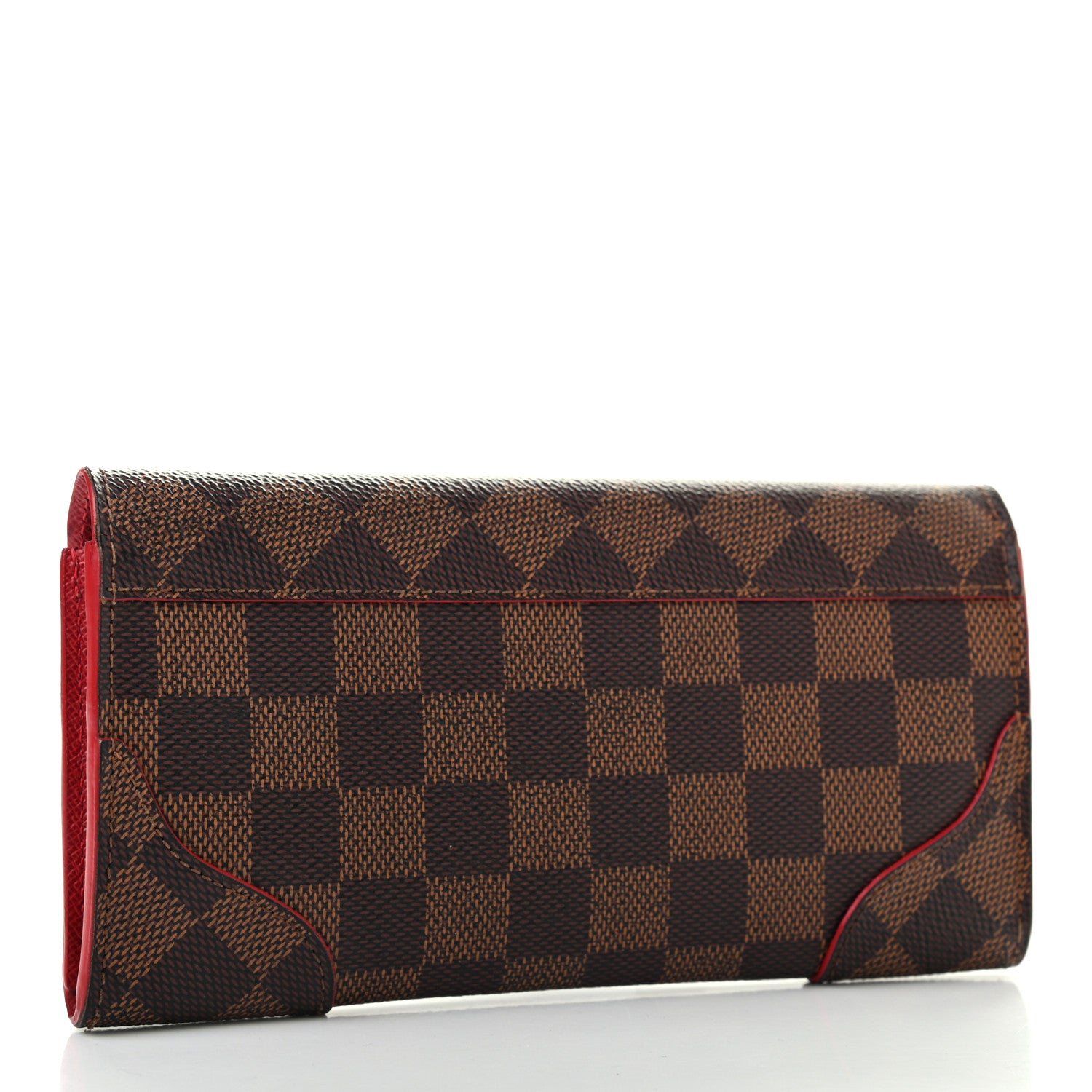 Louis Vuitton Damier Ebene Caissa Wallet Cherry 3 of 11