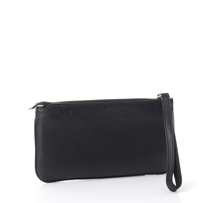 Gucci Pebbled Calfskin Soho Wristlet Black 3 of 8