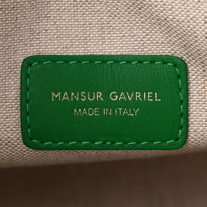 Mansur Gavriel Smooth Calfskin Mini M Frame Bag Grass 6 of 9