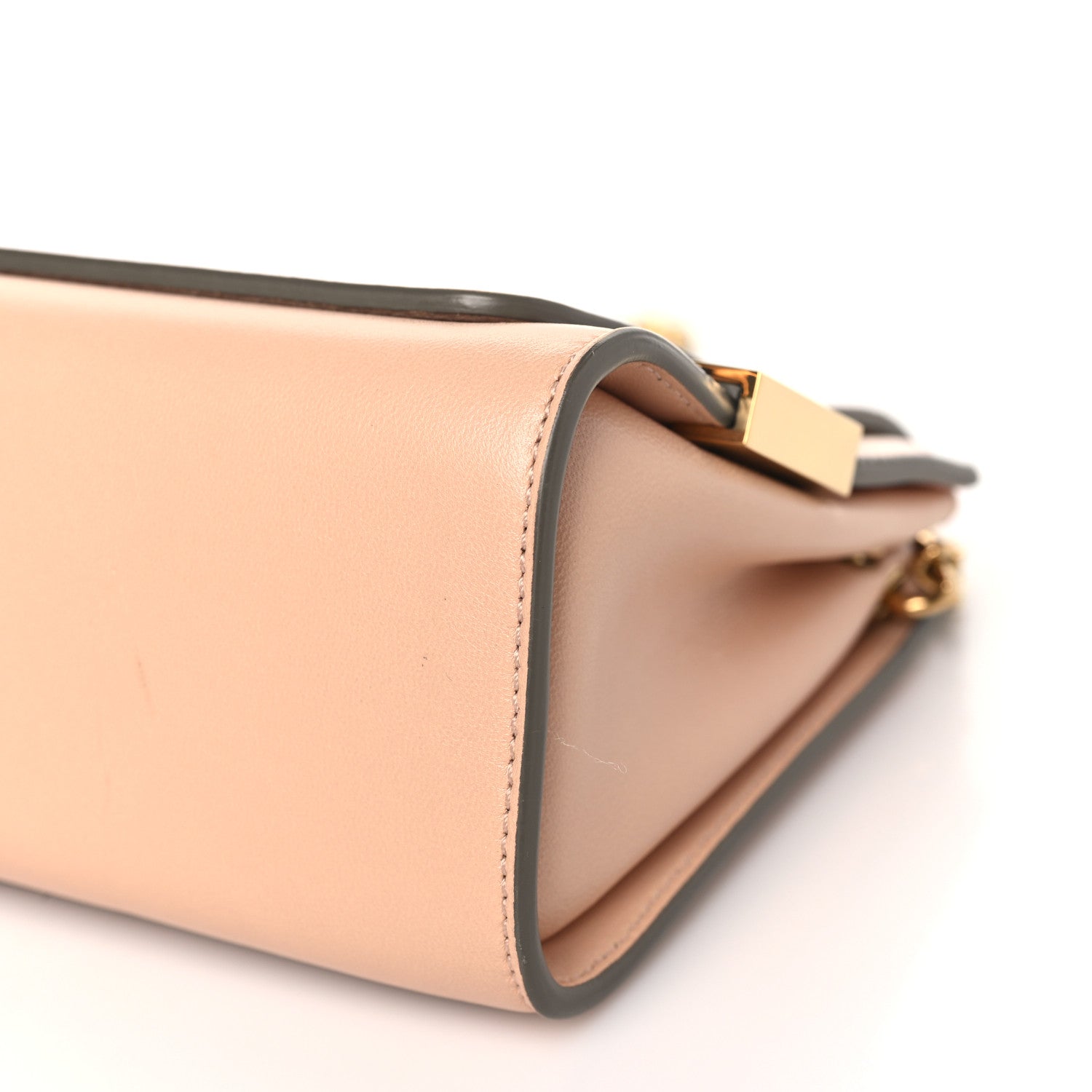 Chloe Lambskin Medium Elle Chain Clutch Nude 9 of 9