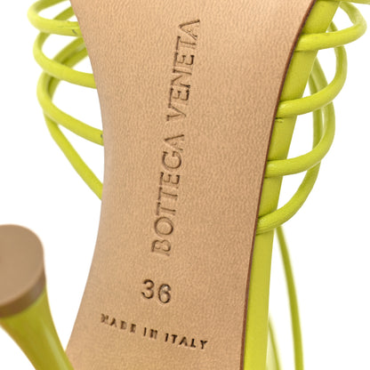 Bottega Veneta Nappa Dot Ankle Tie Sandals 36 Kiwi 6 of 10