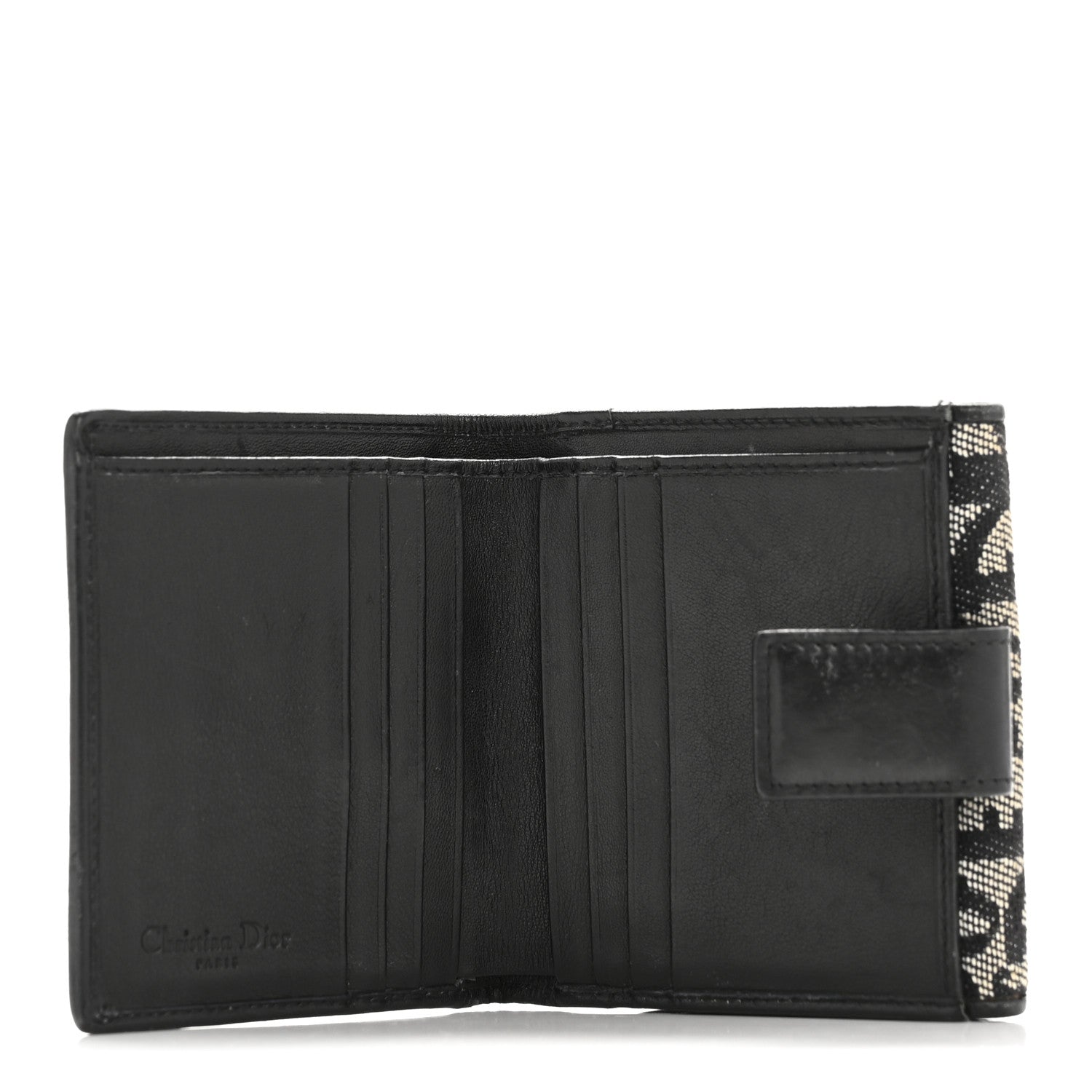 Christian Dior Monogram Trotter Wallet Black 5 of 10