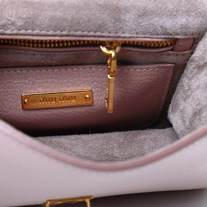 Miu Miu Goatskin Madras Mini Top Handle Bag Orchidea Gemma 6 of 8