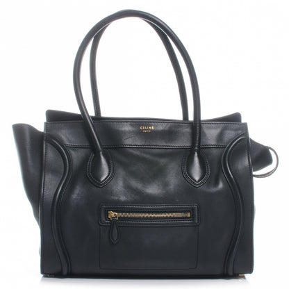 Celine Smooth Calfskin Shoulder Luggage Black 1 of 8