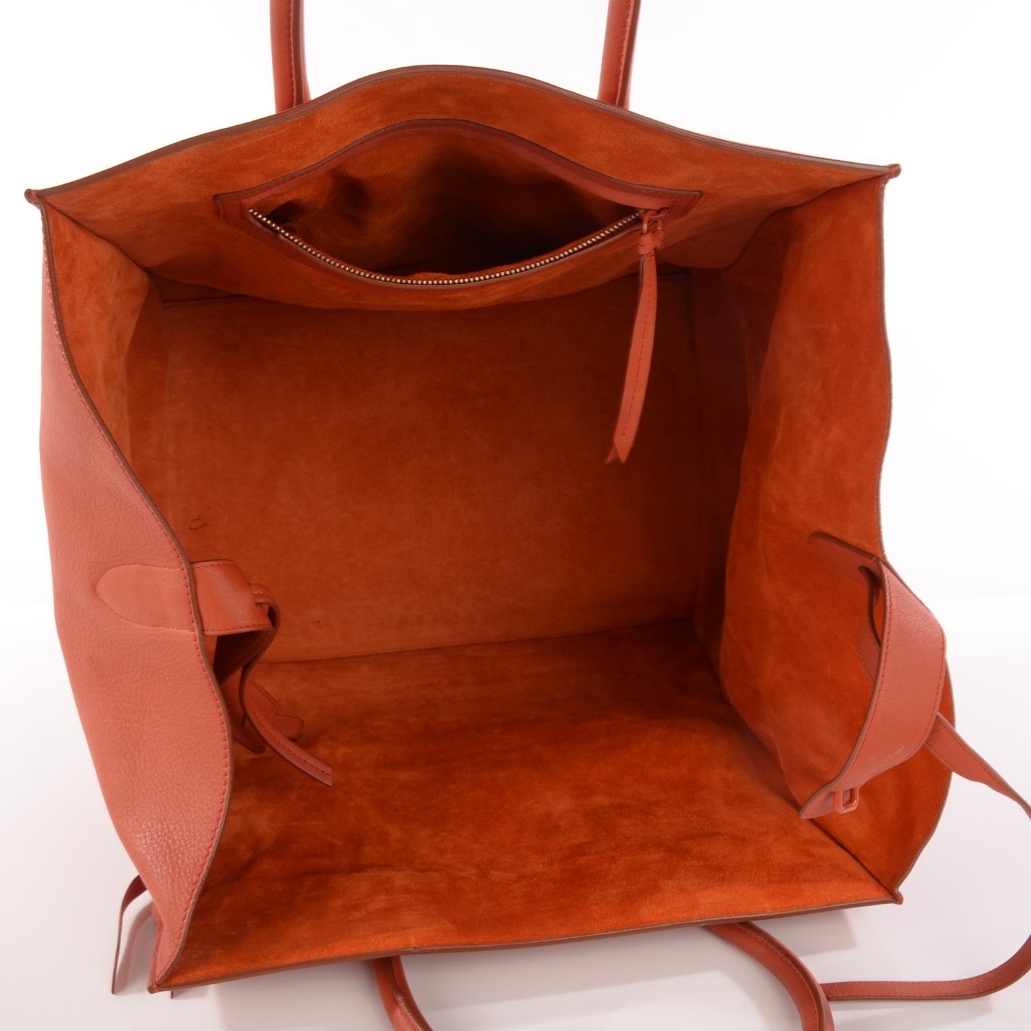 Celine Supple Calfskin Large Phantom Luggage Orange 5 of 8