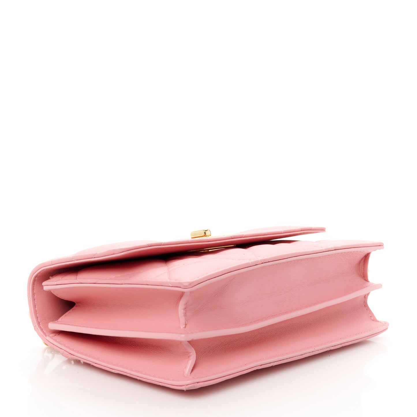 Lambskin Macrocannage Mini Miss Caro Bag Pink