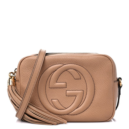 Gucci Pebbled Calfskin Small Soho Disco Bag Camelia 1 of 15
