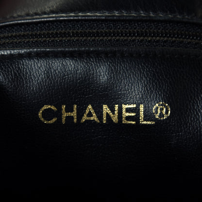 Chanel Lambskin Stitched Shopper Tote Black 11 of 21