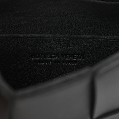 Bottega Veneta Lambskin Maxi Intrecciato Extra Mini Cassette Crossbody Bag Black 6 of 8