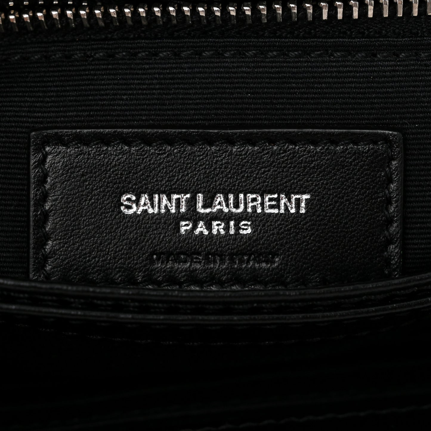 Calfskin Y Quilted Monogram Toy Loulou Crossbody Bag Black