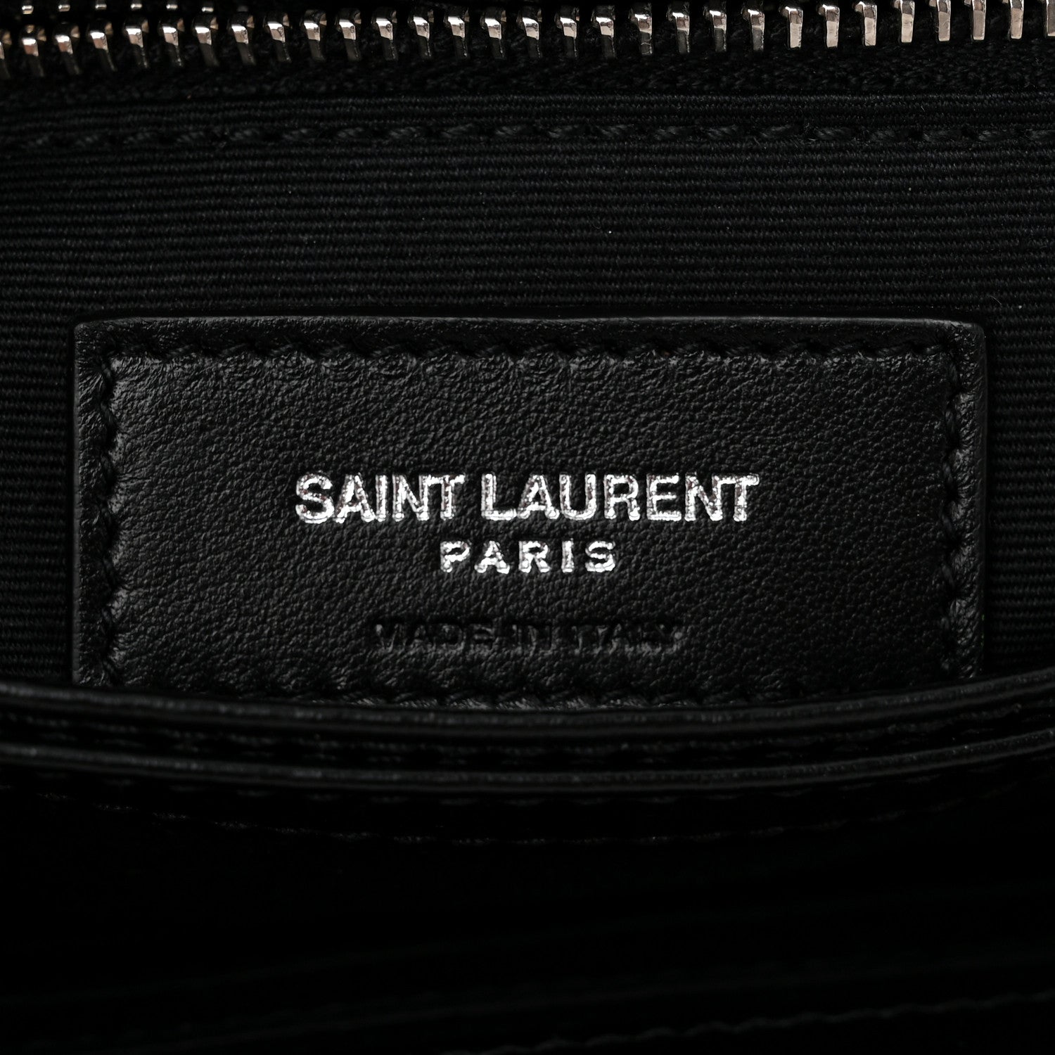 Saint Laurent Calfskin Y Quilted Monogram Toy Loulou Crossbody Bag Black 6 of 10