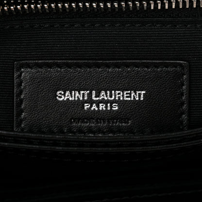 Saint Laurent Calfskin Y Quilted Monogram Toy Loulou Crossbody Bag Black 6 of 10