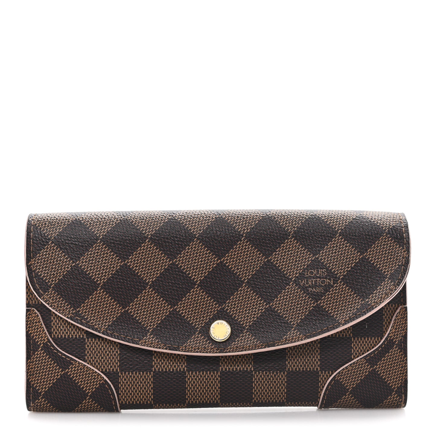 Damier Ebene Caissa Wallet Rose Ballerine