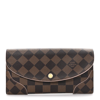 Louis Vuitton Damier Ebene Caissa Wallet Rose Ballerine 1 of 6