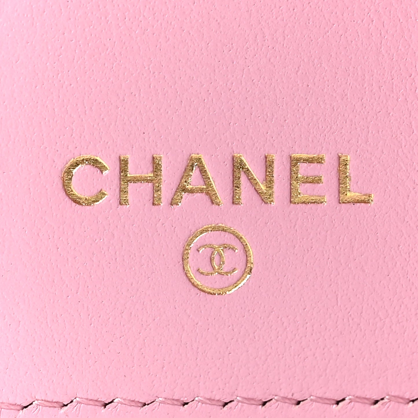 Goatskin Quilted Chanel 19 Small Flap Wallet Pink