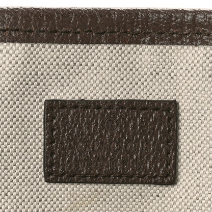 Gucci GG Supreme Monogram Textured Calfskin Medium Ophidia Shoulder Tote Bag Beige Ebony New Acero 6 of 8