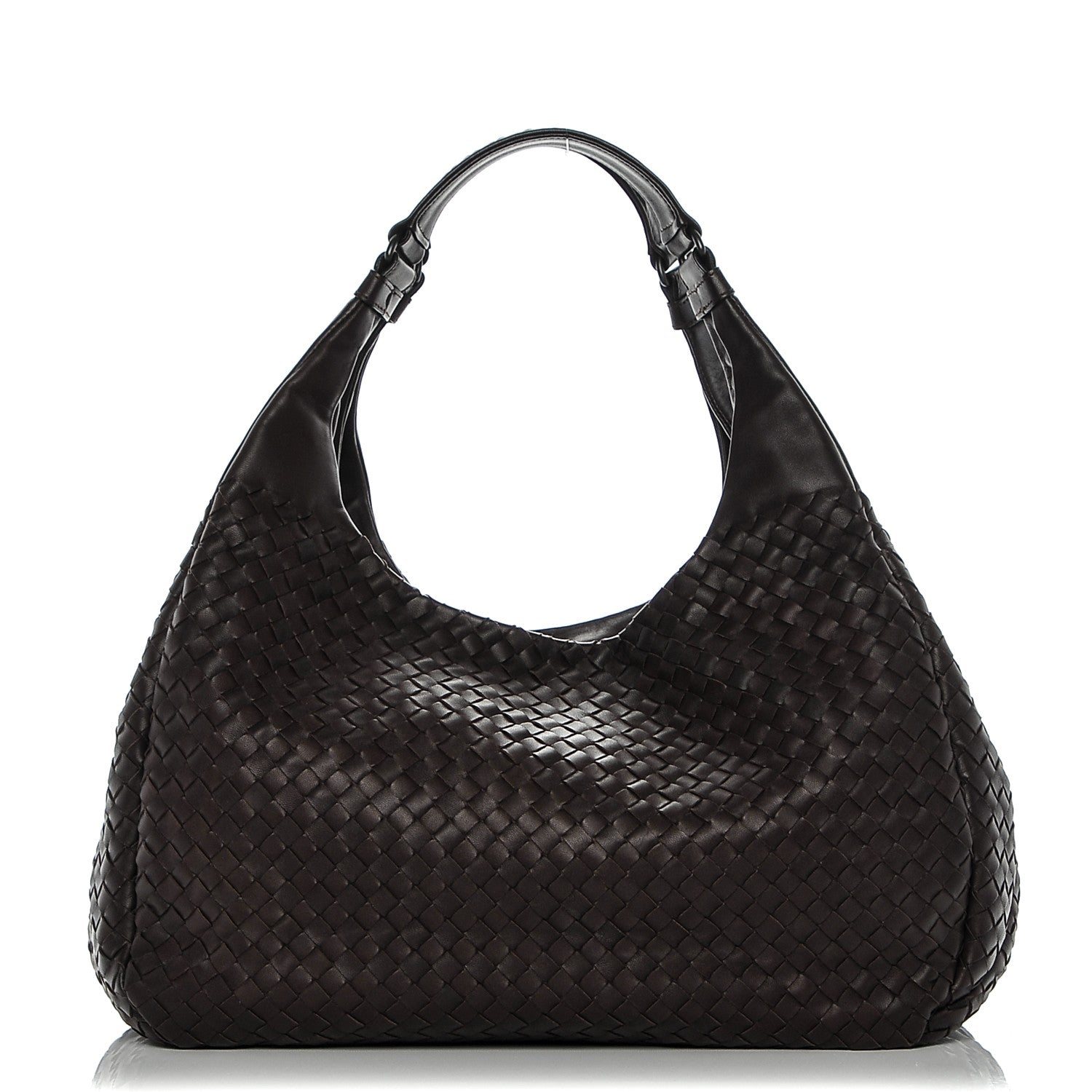 Bottega Veneta Nappa Intrecciato Large Campana Ebano 1 of 7