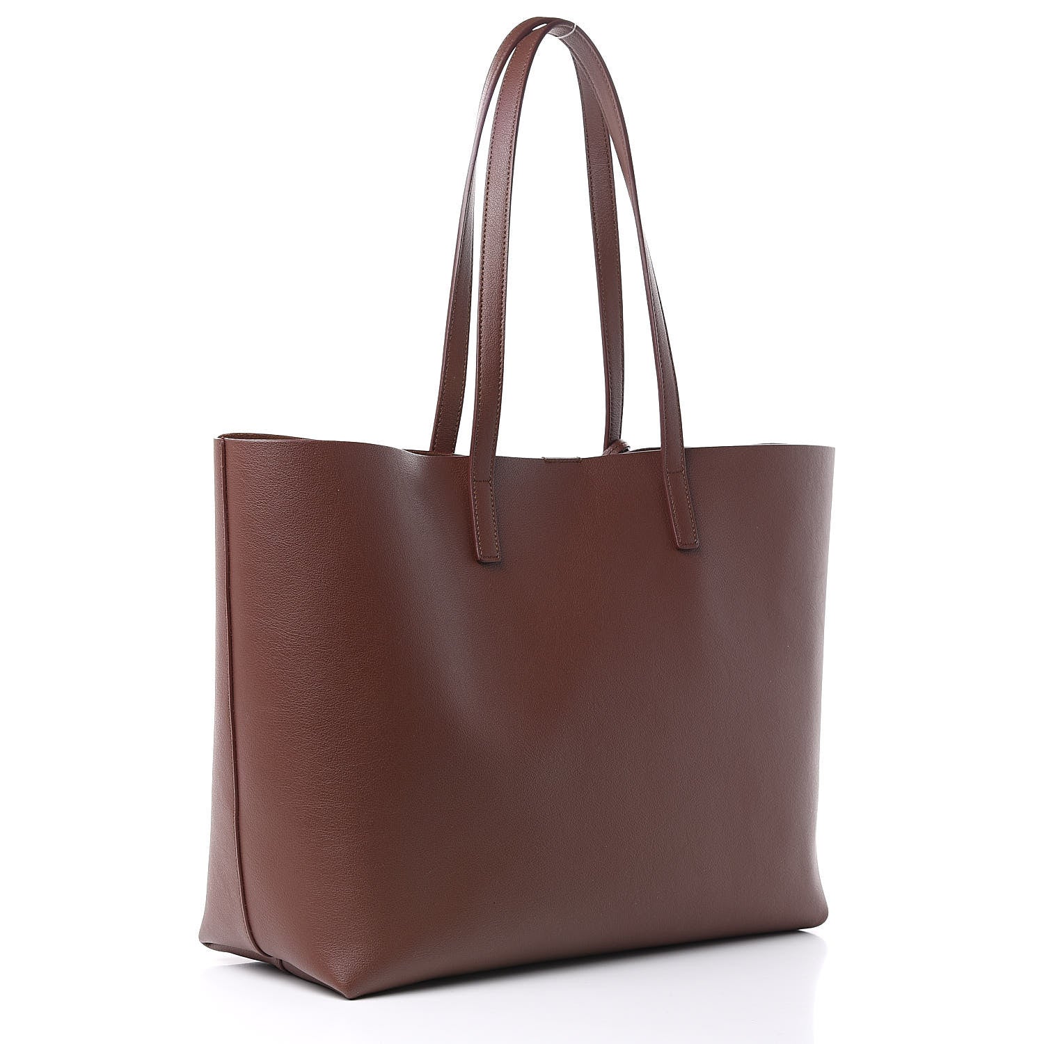 Saint Laurent Calfskin Large Shopping Tote Old Brandy 3 of 11