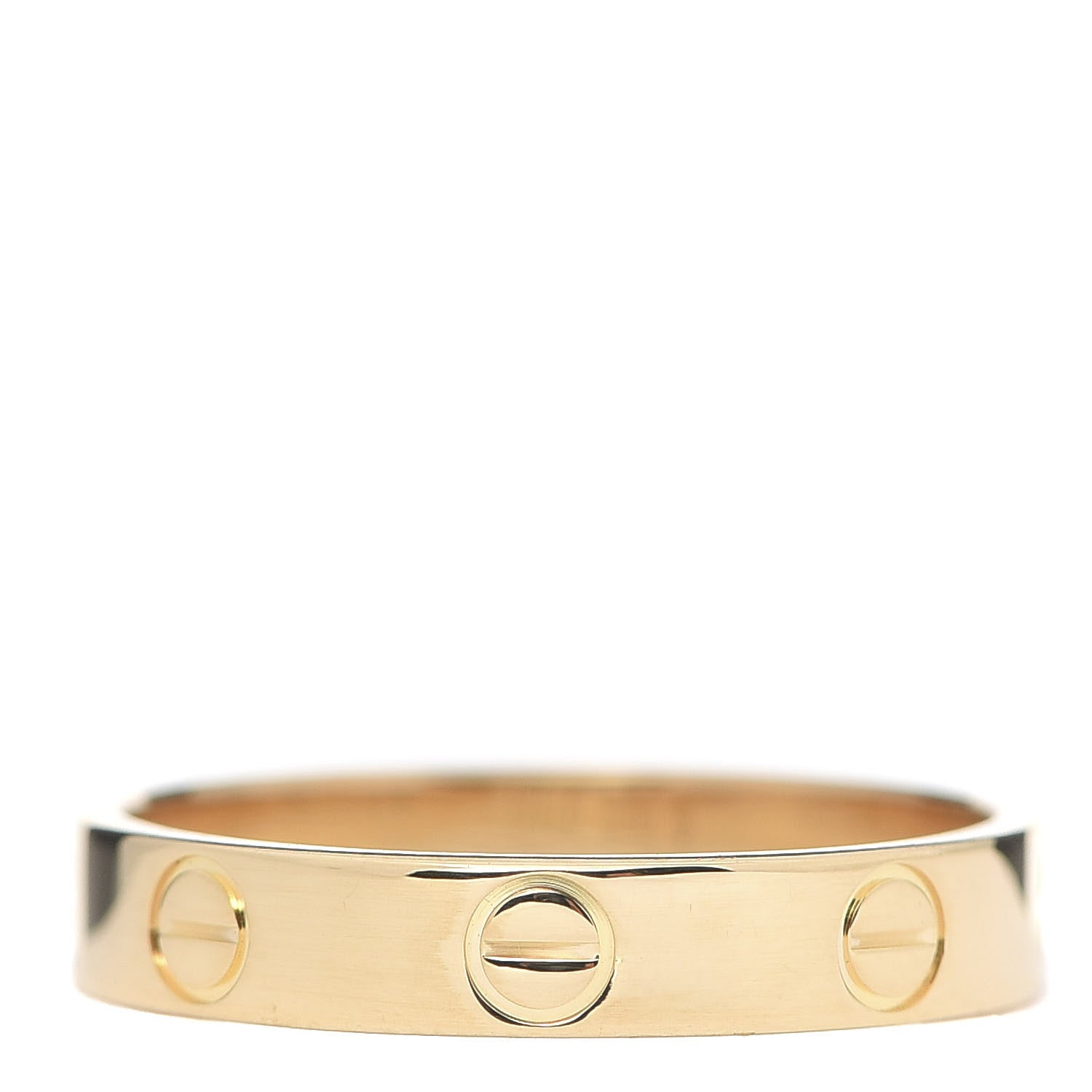 Cartier 18K Yellow Gold 3.5mm LOVE Wedding Band Ring 53 6.25 1 of 4