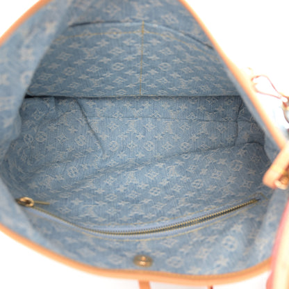 Louis Vuitton Monogram Denim CarryAll PM Sky Blue 6 of 11