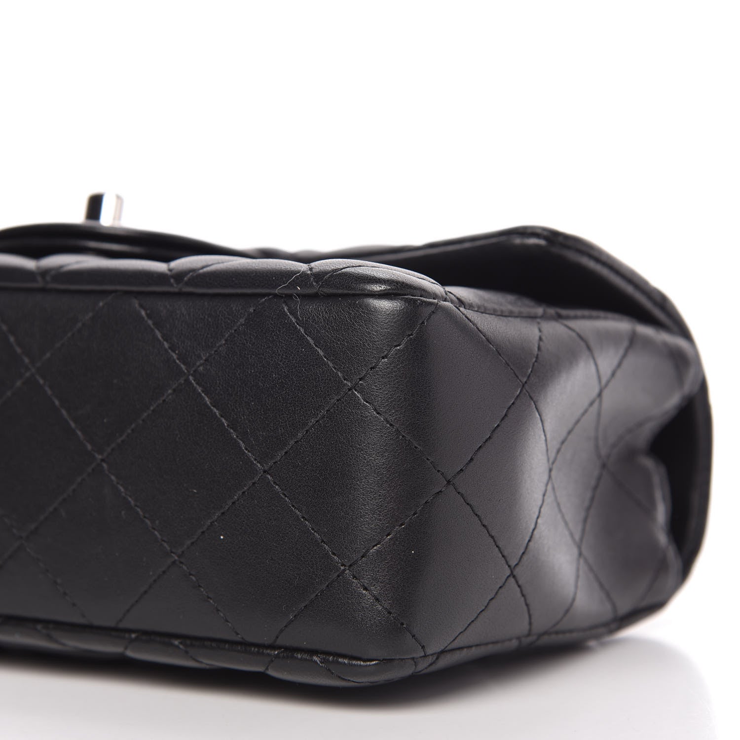 Chanel Lambskin Quilted Mini Rectangular Flap Black 7 of 11