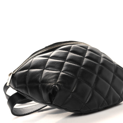 Chanel Calfskin Quilted Waist Belt Bag Black 9 of 11