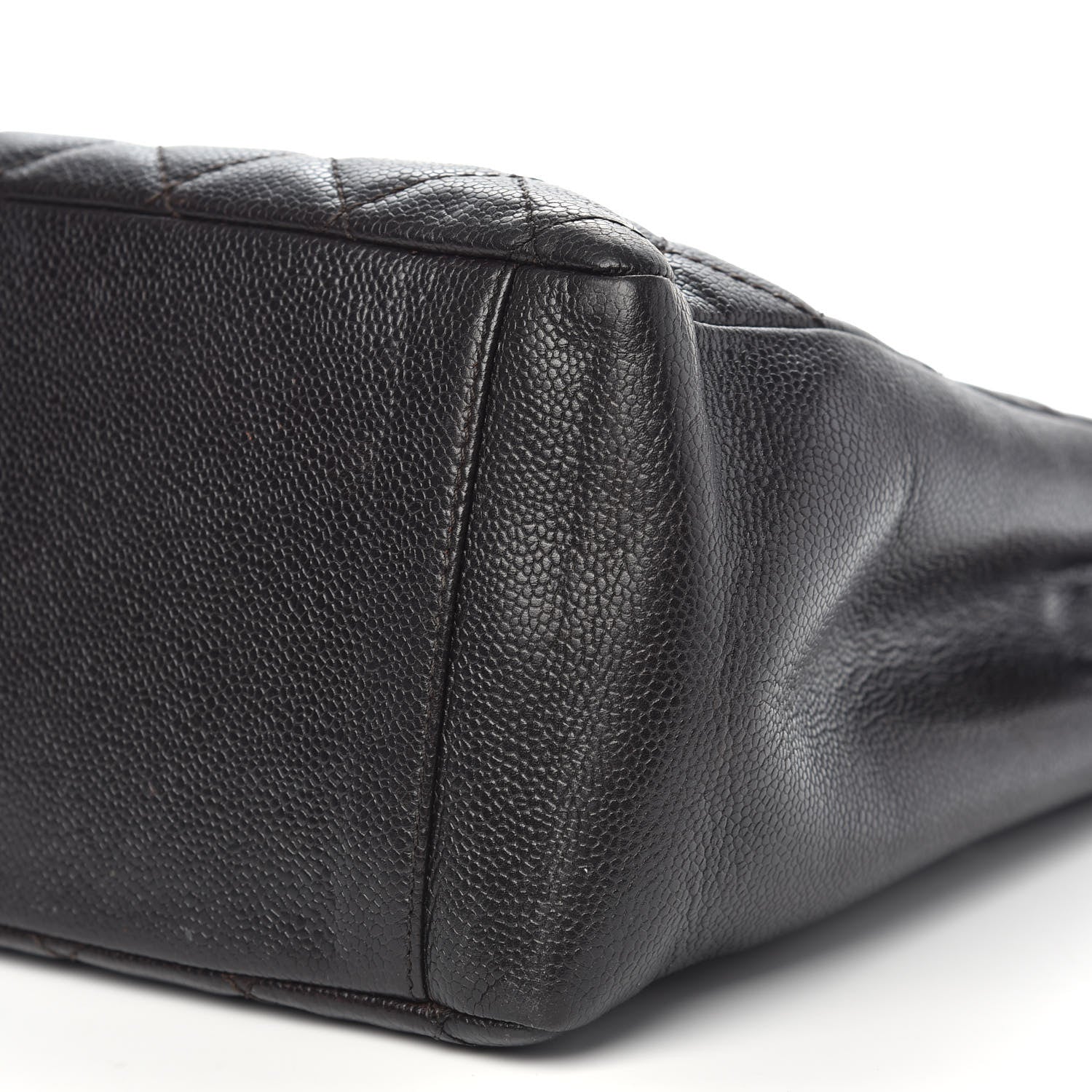 Chanel Caviar Quilted Grand Shopping Tote GST Dark Brown 9 of 15