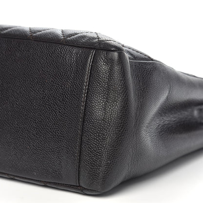 Chanel Caviar Quilted Grand Shopping Tote GST Dark Brown 9 of 15