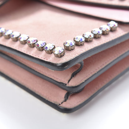 Gucci Suede Crystal Small Dionysus Shoulder Bag Peonia 18 of 19