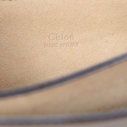 Chloe Calfskin Suede Medium Faye Shoulder Bag Motty Grey 6 of 7