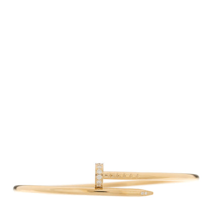 Cartier 18K Yellow Gold Diamond Small Juste Un Clou Bracelet 16 1 of 4