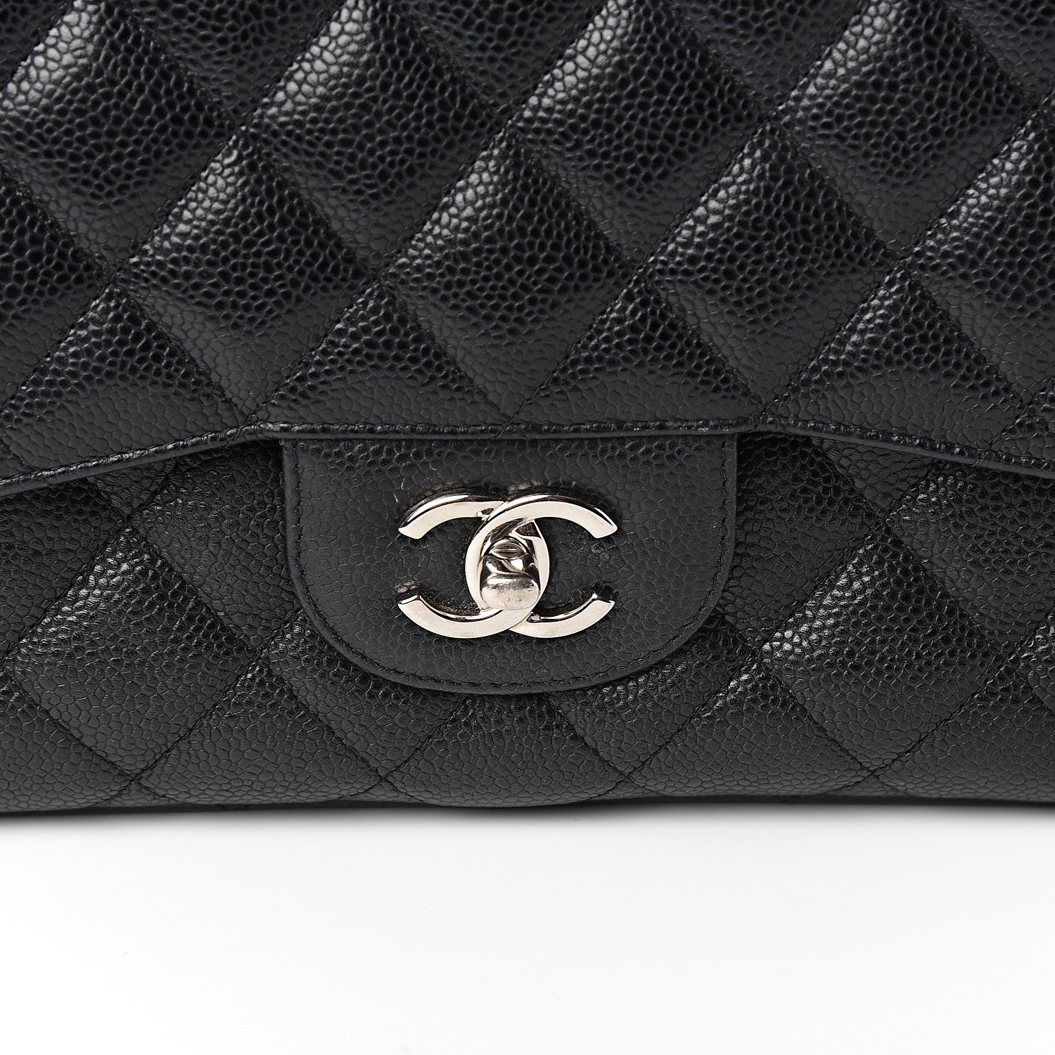 Chanel Caviar Quilted Jumbo Double Flap Black 9 of 9