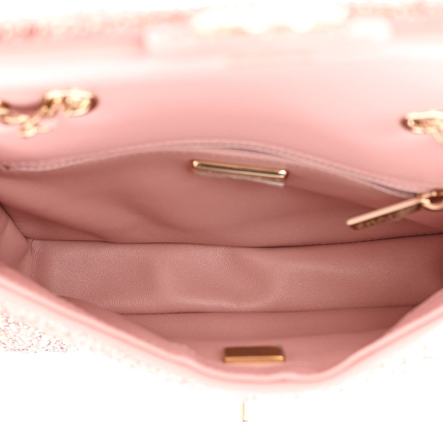 Chanel Lambskin Crystal Diamante Small Flap Light Pink 5 of 11