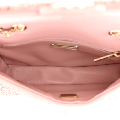 Chanel Lambskin Crystal Diamante Small Flap Light Pink 5 of 11