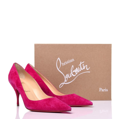 Christian Louboutin Veau Velours Clare 80 Pumps 36.5 Bomba 9 of 9