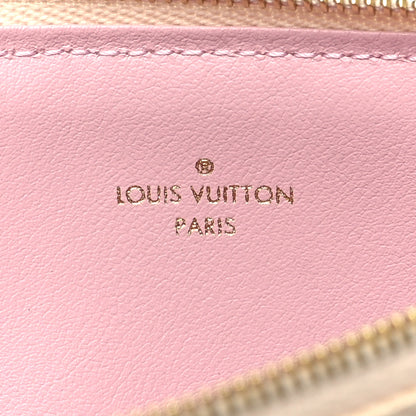 Louis Vuitton Damier Azur Felicie Chain Wallet Zippered Insert Rose Ballerine 6 of 7