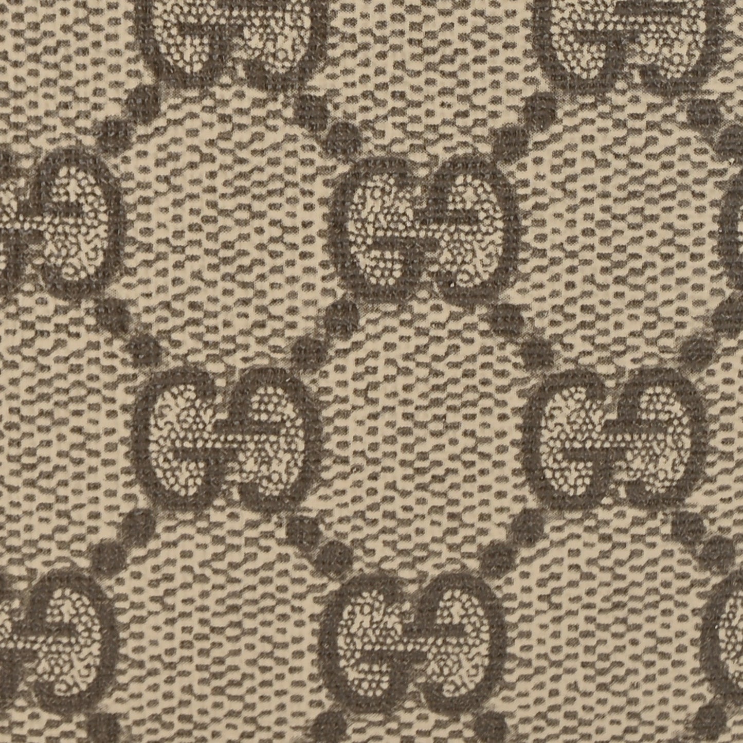 GG Supreme Monogram Textured Dollar Calfskin Web Ophidia Wristlet Shoulder Bag Beige Ebony Fluo Yellow