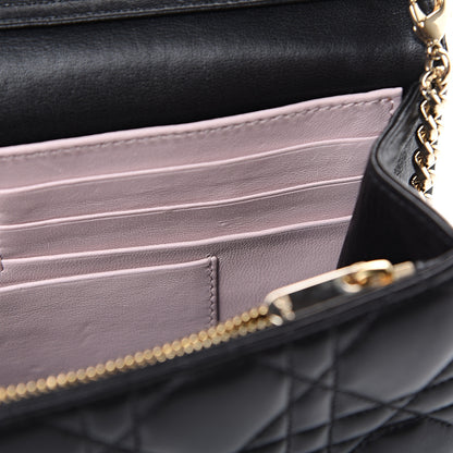 Christian Dior Lambskin Cannage Miss Dior Promenade Pouch Black 14 of 16